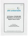 AUB US $156,860,000 506M Pre-emptive Rights Share Issue-July 2001